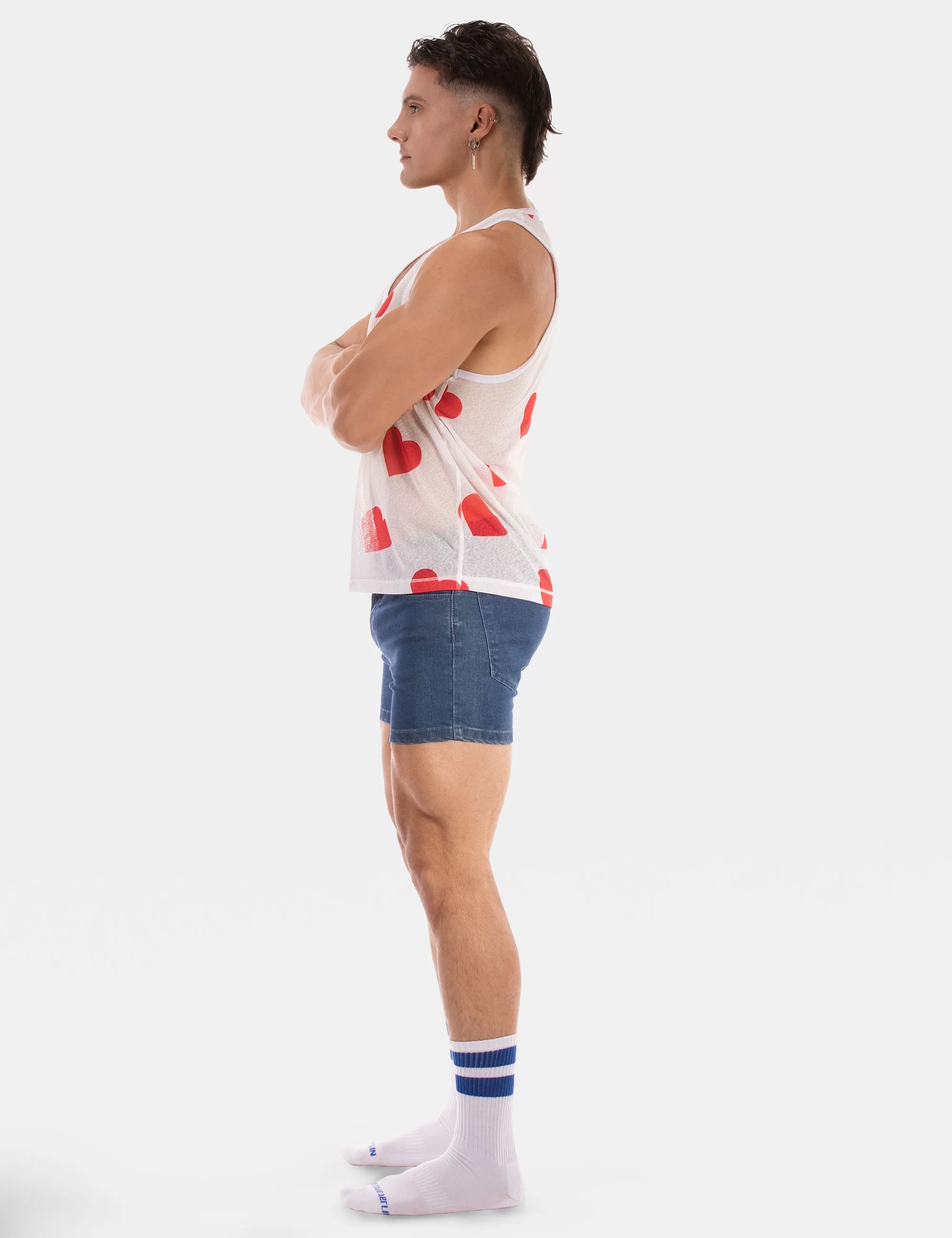 Tank Top Hearts 25 - White Tank Top Hearts 25 - White