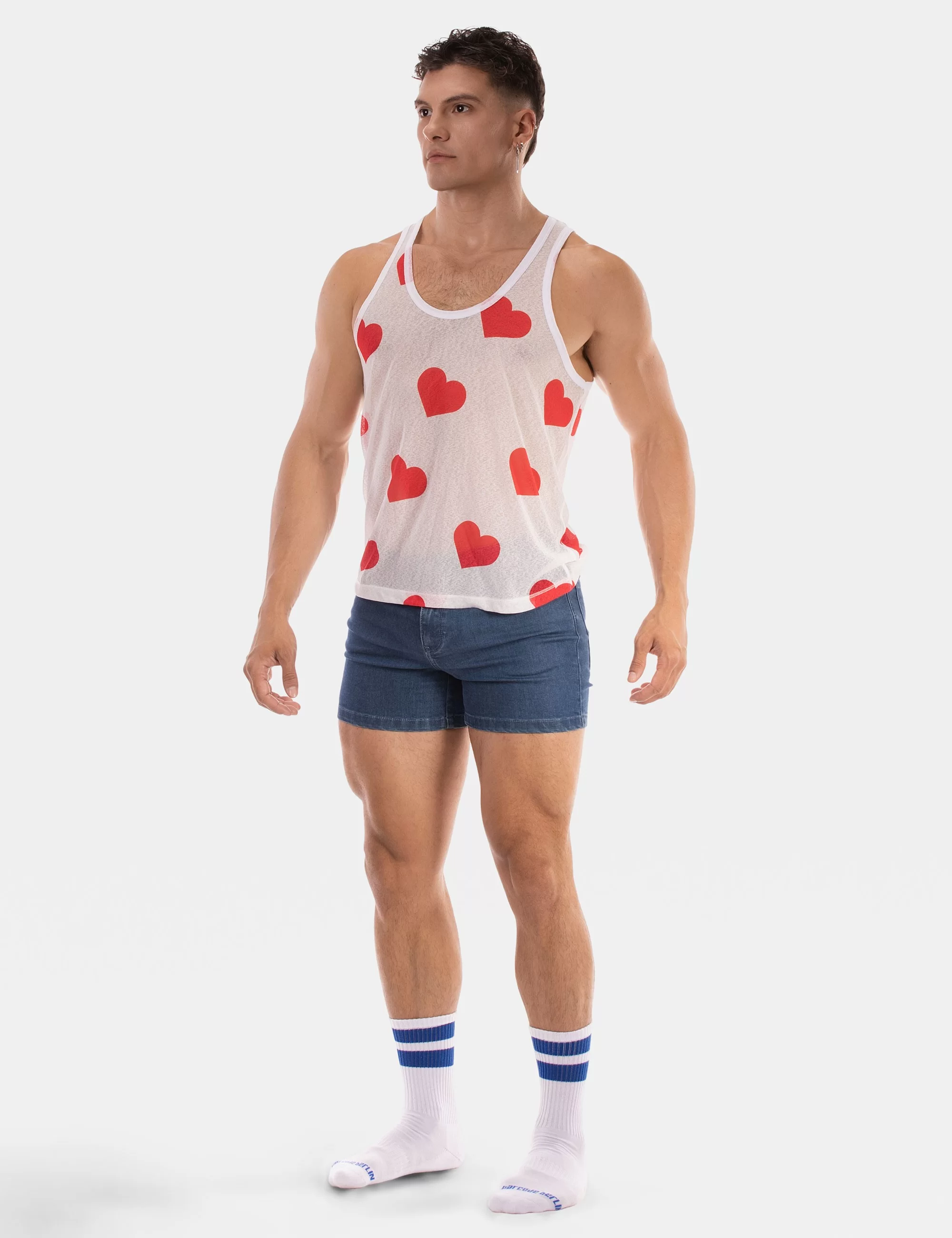 Tank Top Hearts 25 - White Tank Top Hearts 25 - White