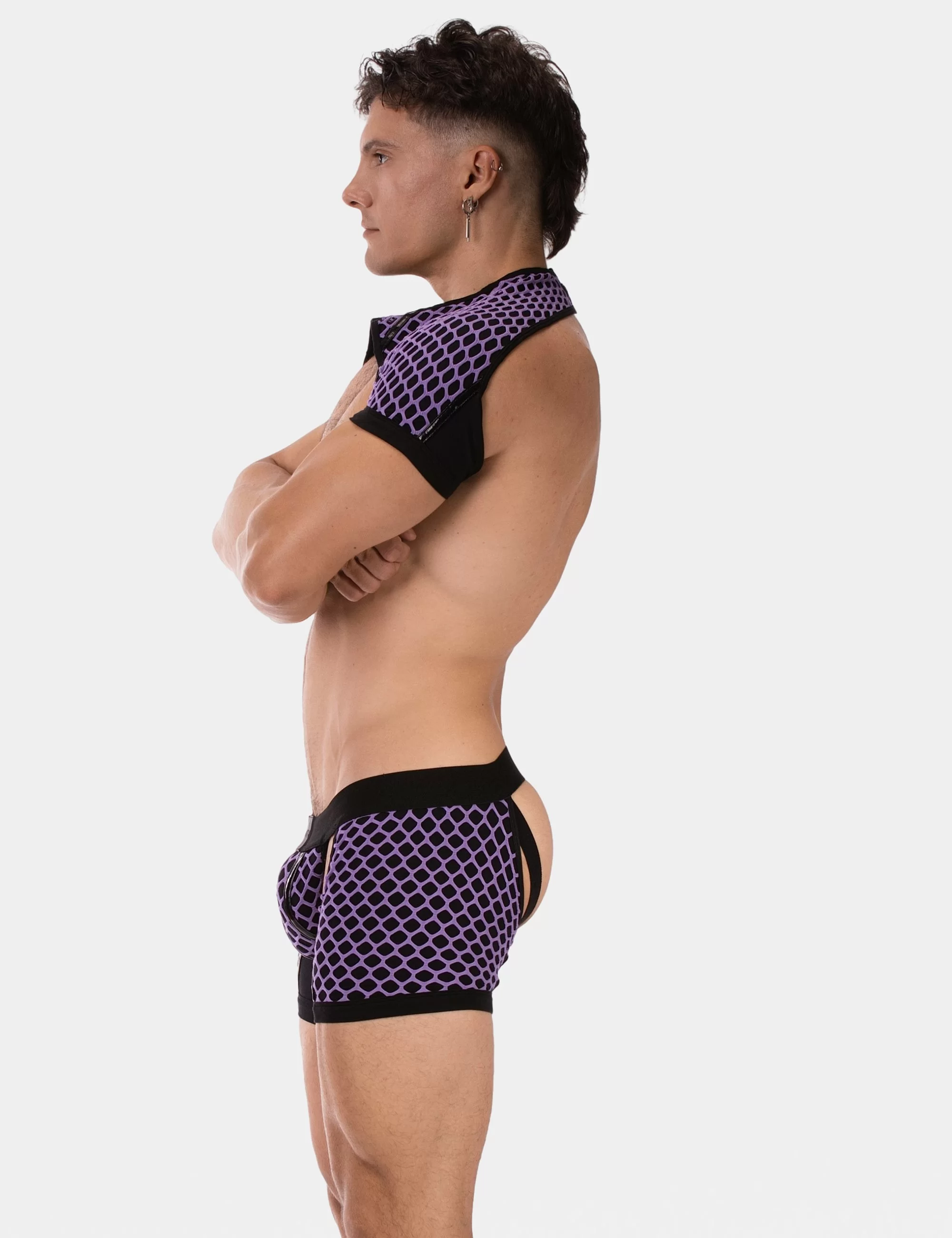 Shoulder Harness Ribo - Purple-Black