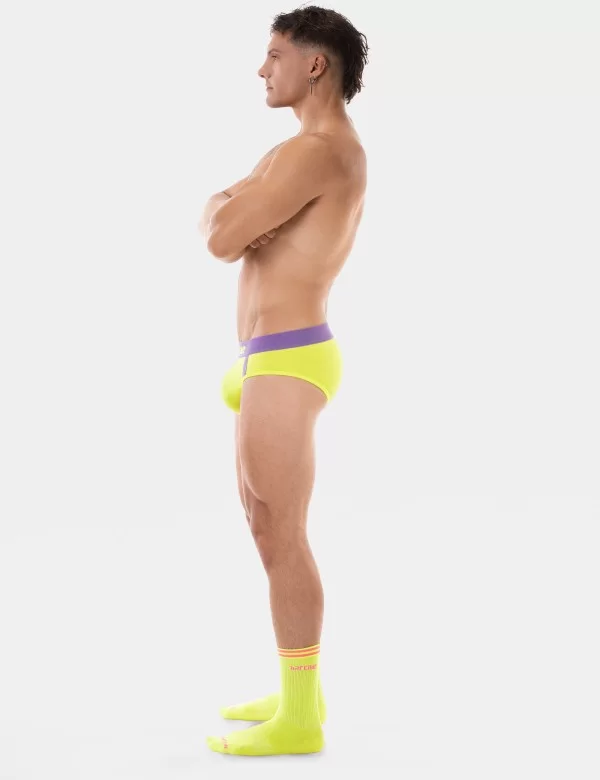 Brief Sonny - Neongreen-Purple