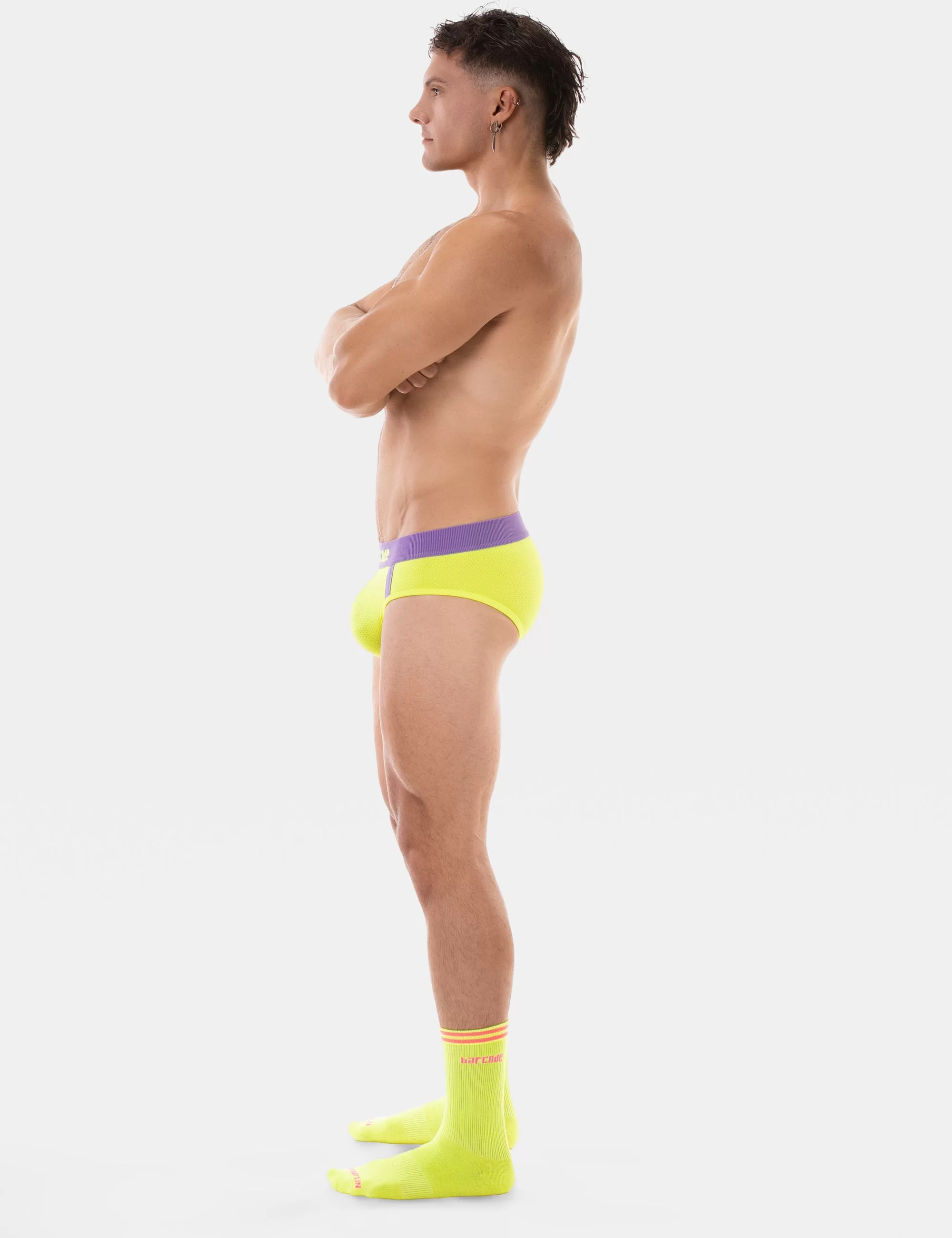 Brief Sonny - Neongreen-Purple