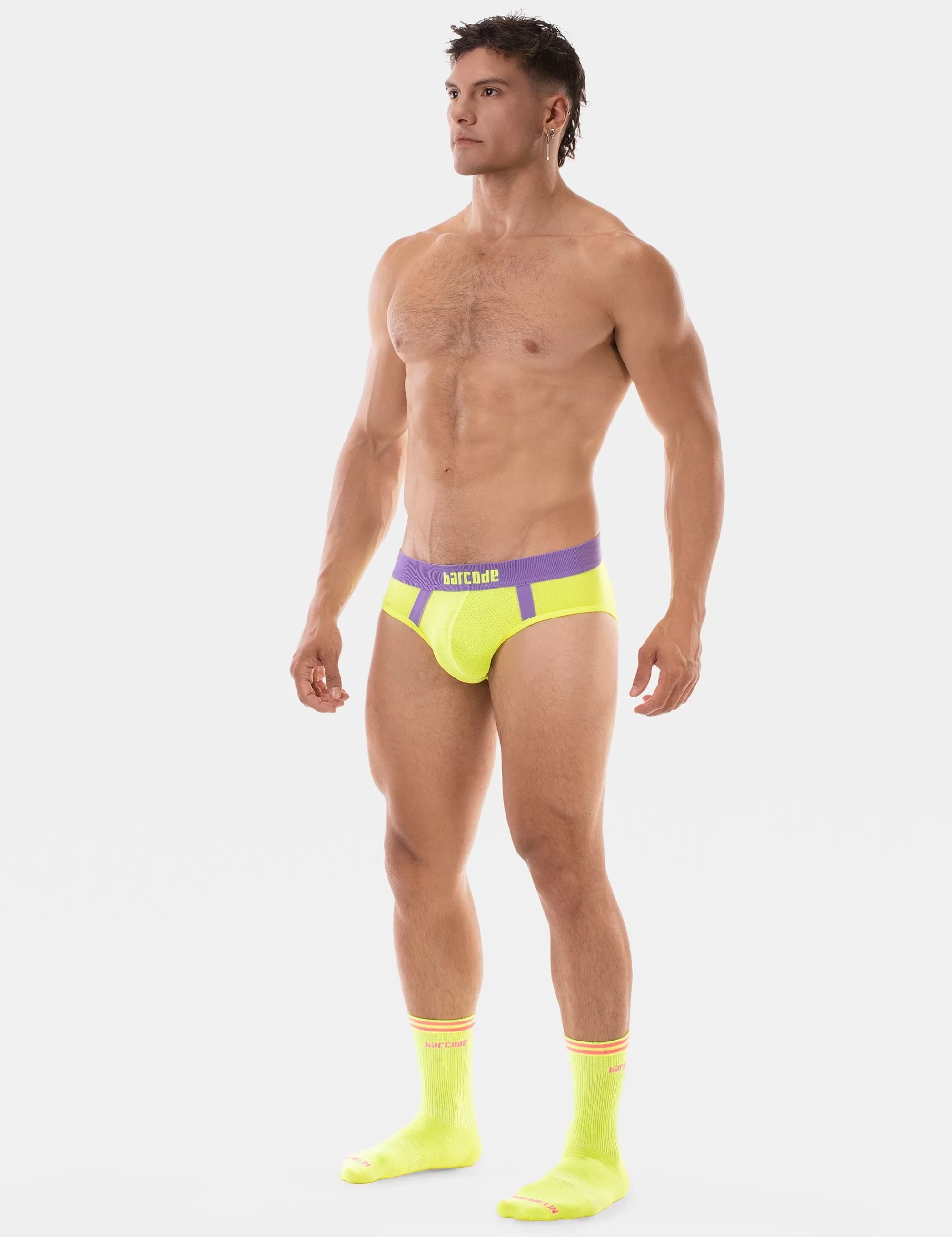 Brief Sonny - Neongreen-Purple