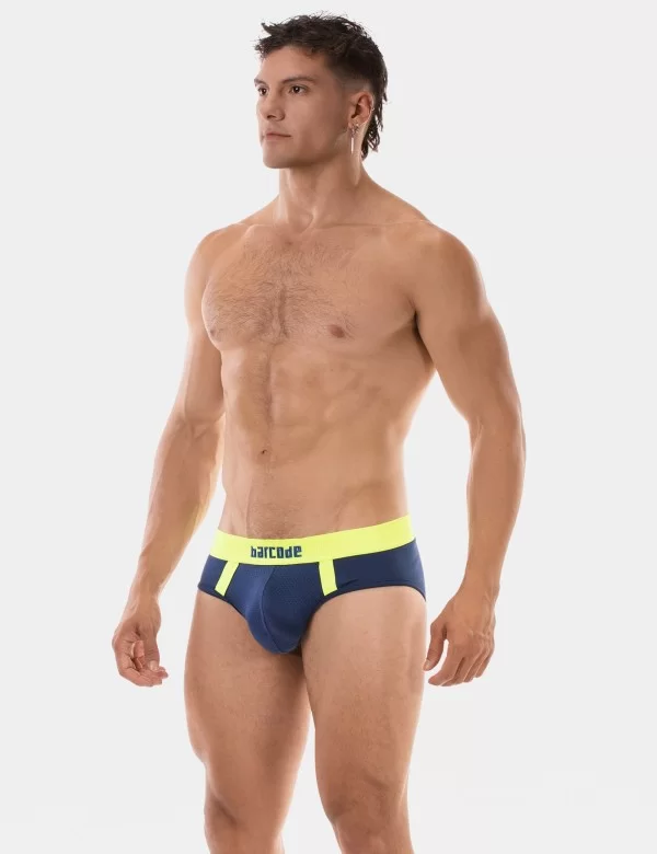 Brief Sonny - Navy- Neongreen