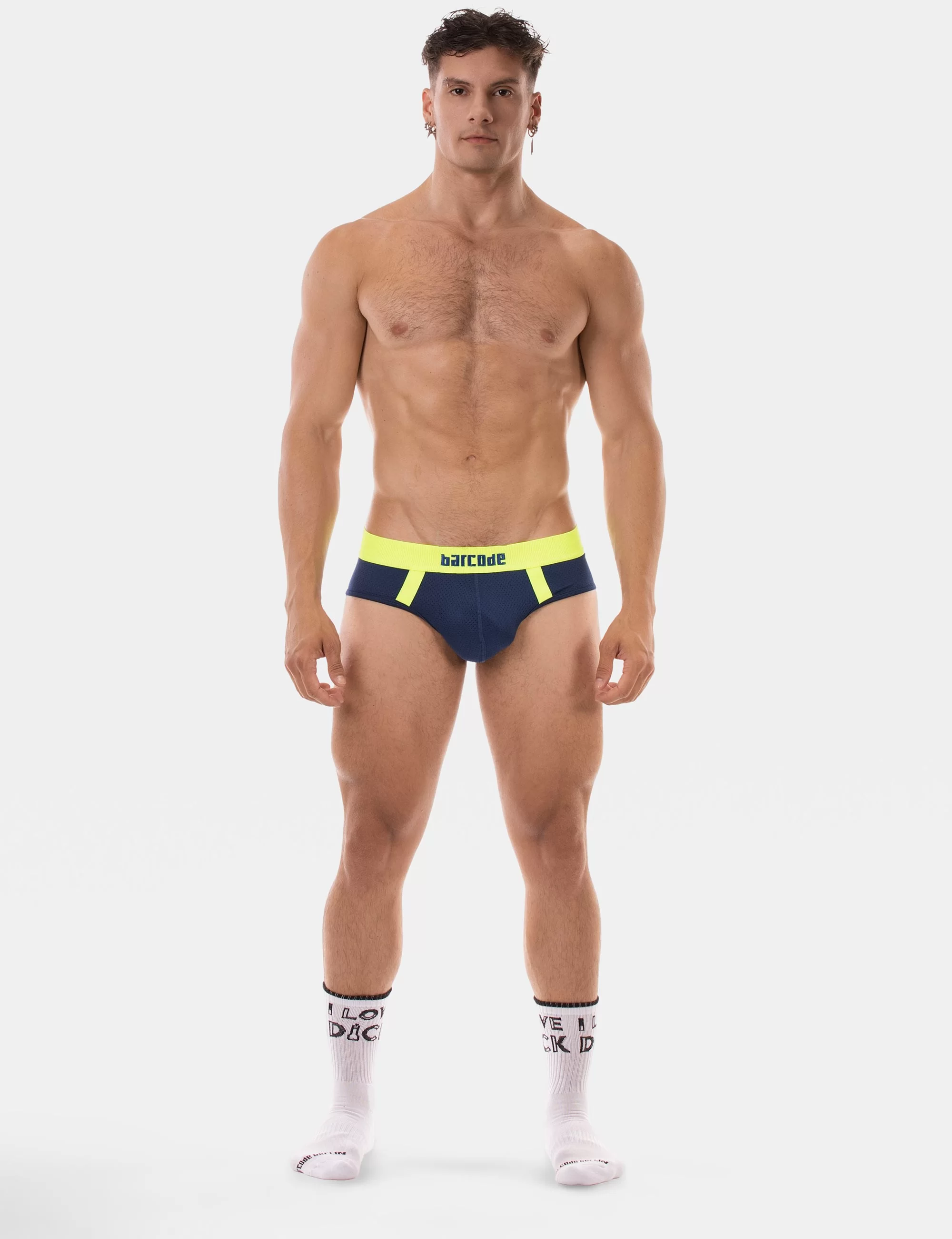 Brief Sonny - Navy- Neongreen