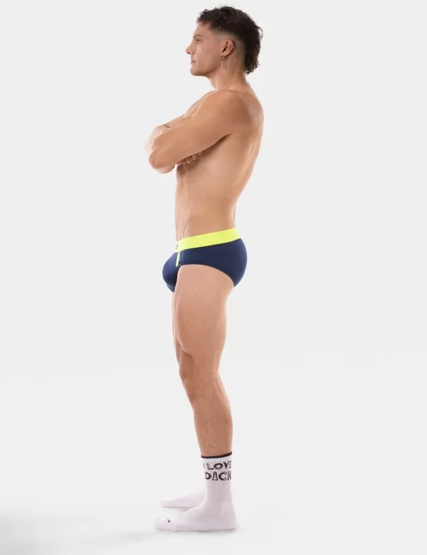 Brief Sonny - Navy- Neongreen