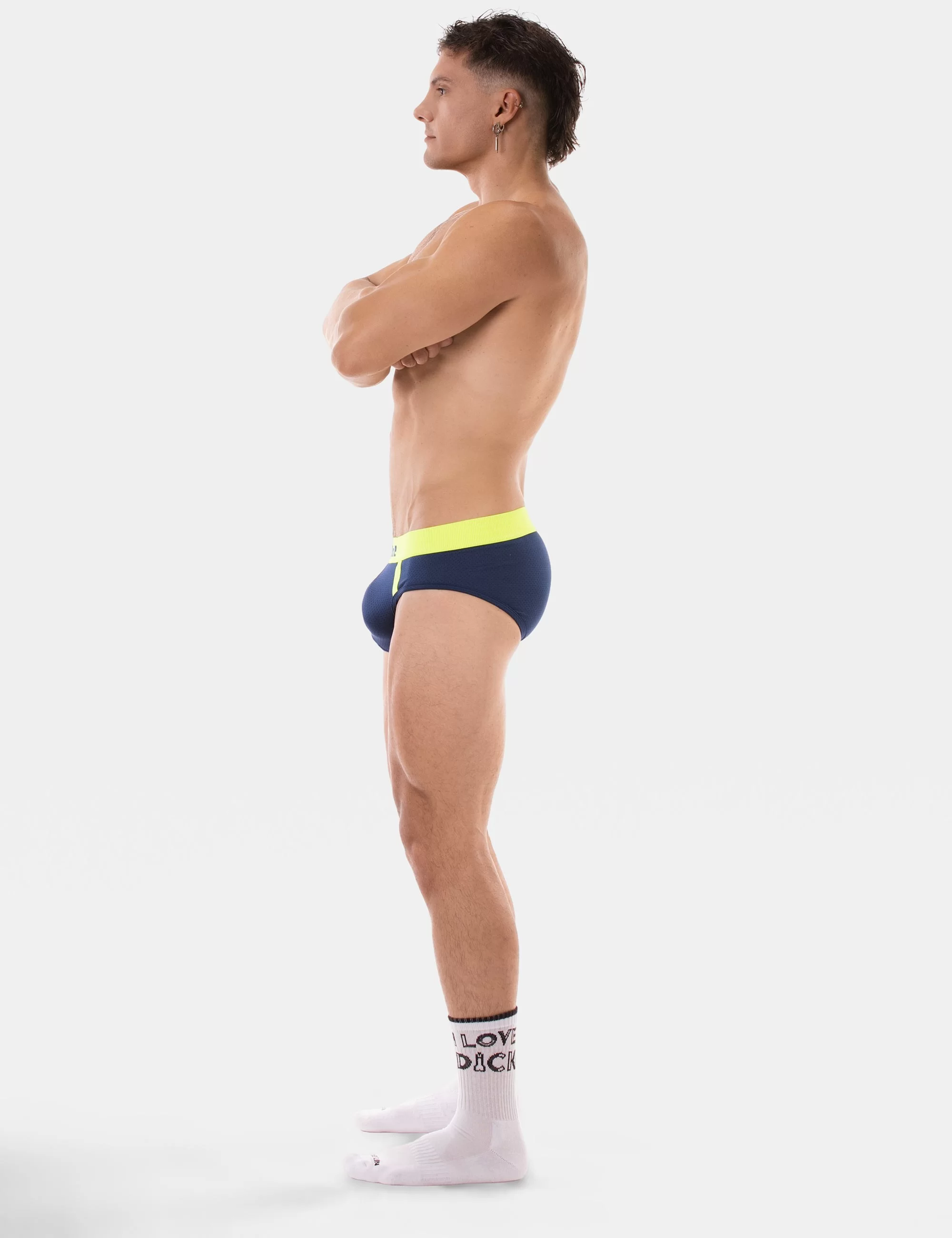 Brief Sonny - Navy- Neongreen