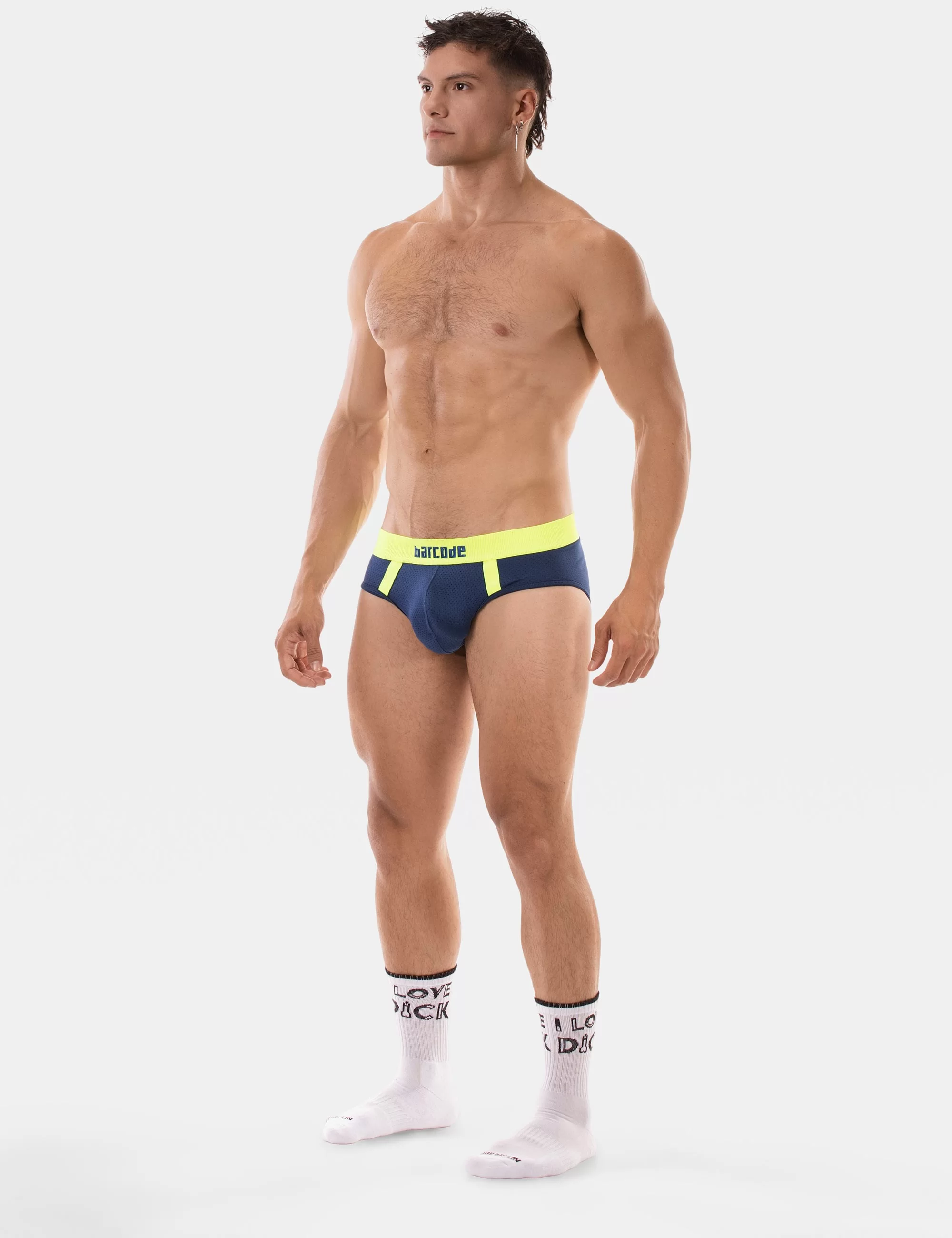 Brief Sonny - Navy- Neongreen
