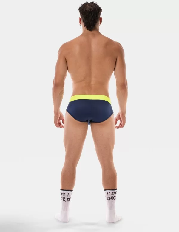 Brief Sonny - Navy- Neongreen