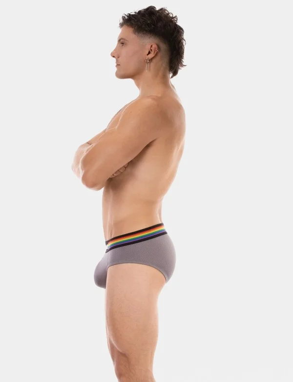 Barcode Pride Brief - Grey