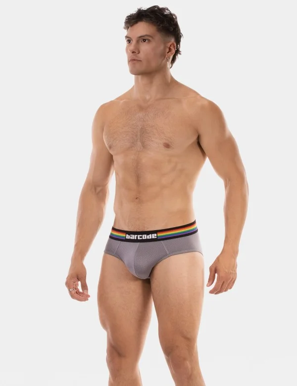 Barcode Pride Brief - Grey