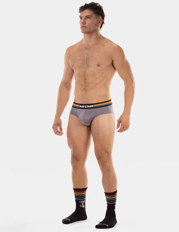 Barcode Pride Brief - Grey