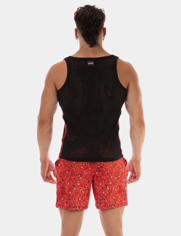 Tank Top Lilan - Black-Red