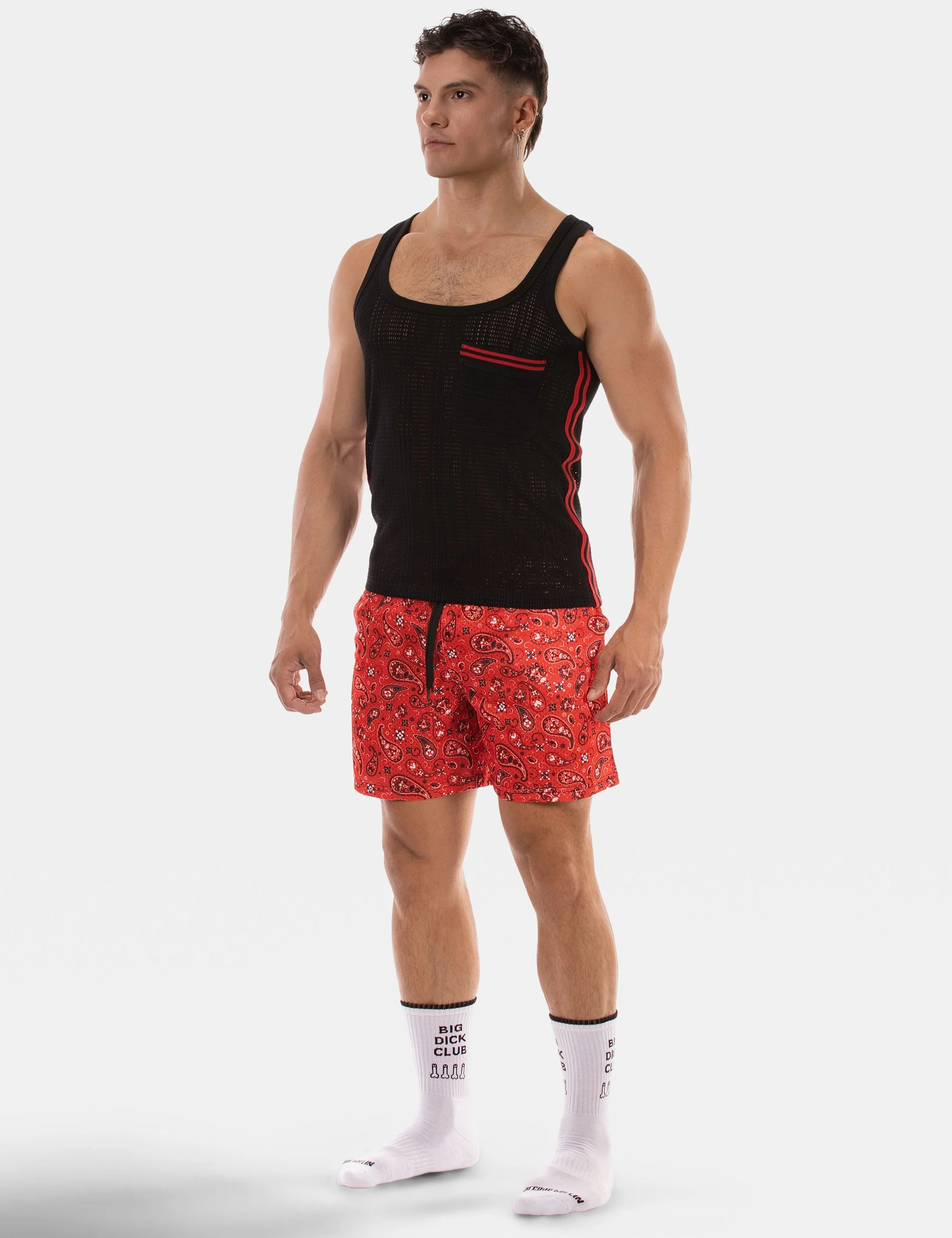 Tank Top Lilan - Black-Red