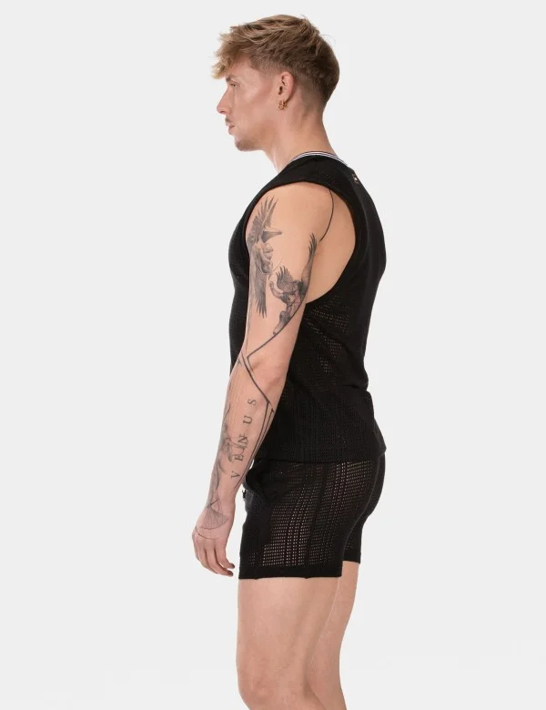 Sexy V-Neck Kevin - Black-White