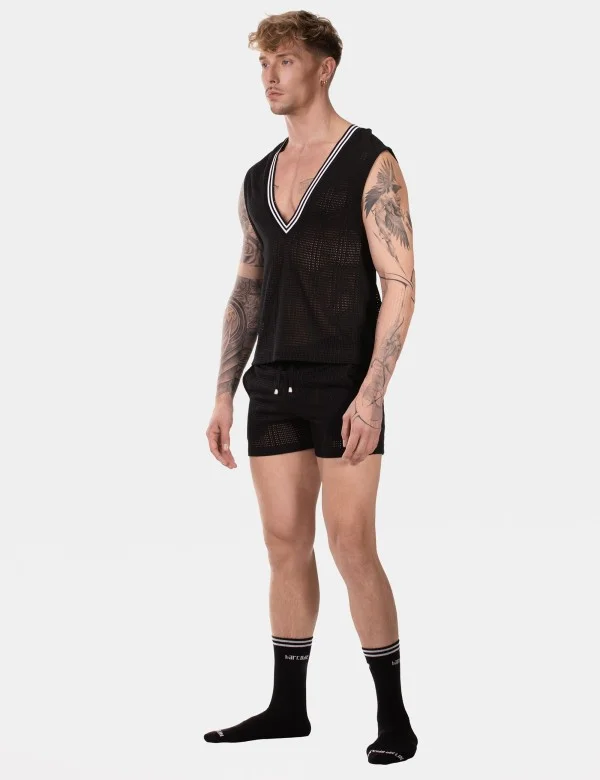 Sexy V-Neck Kevin - Black-White