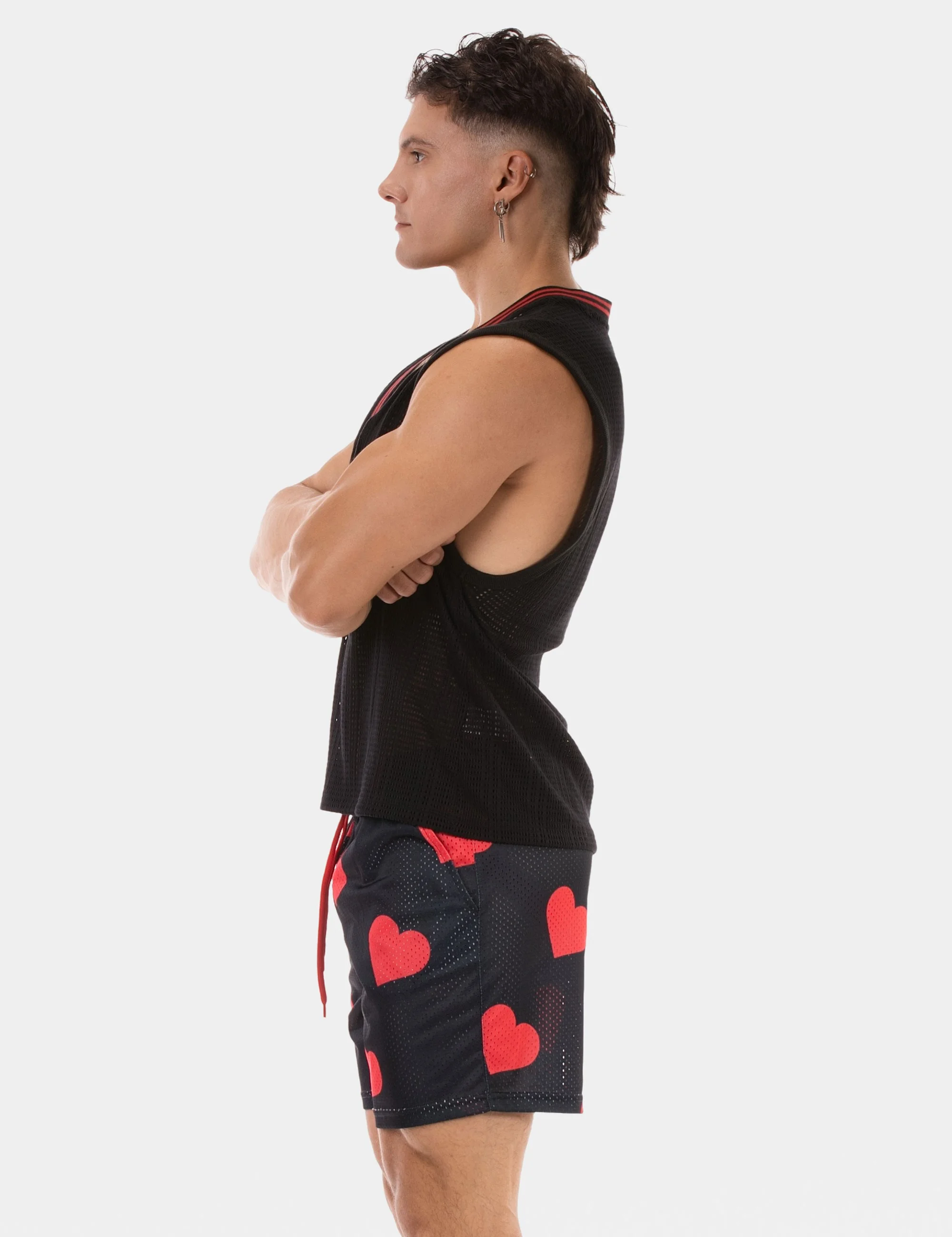 Sexy V-Neck Kevin - Black-Red Sexy V-Neck Kevin - Black-Red