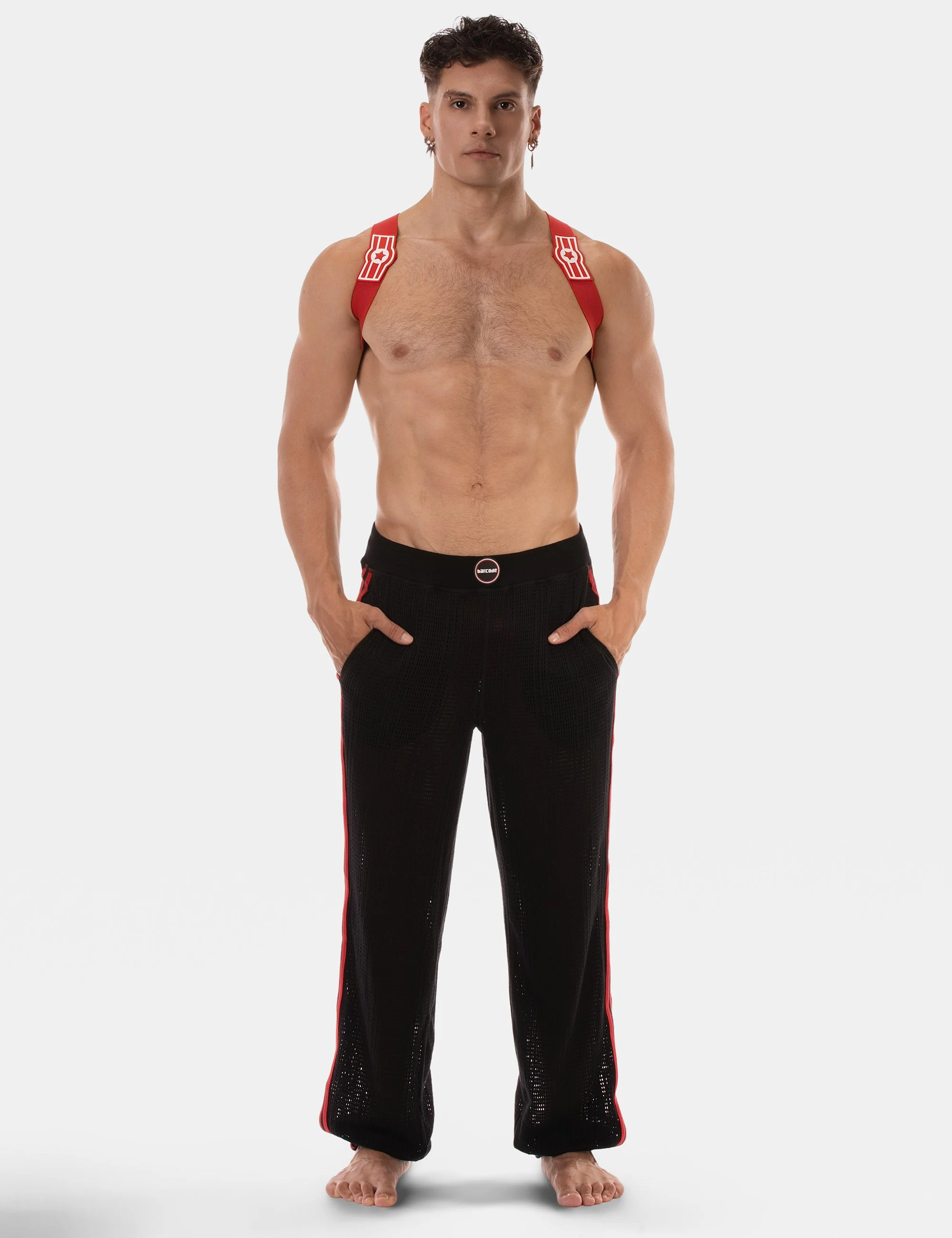 Shalvar Pants Leo - Black-Red