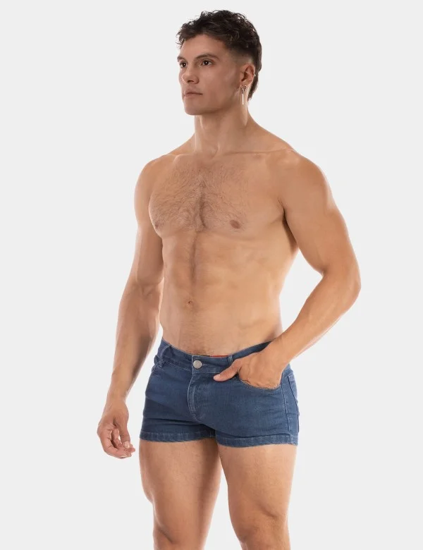 5 Pocket 9' Denim Short Tyler - Lightblue