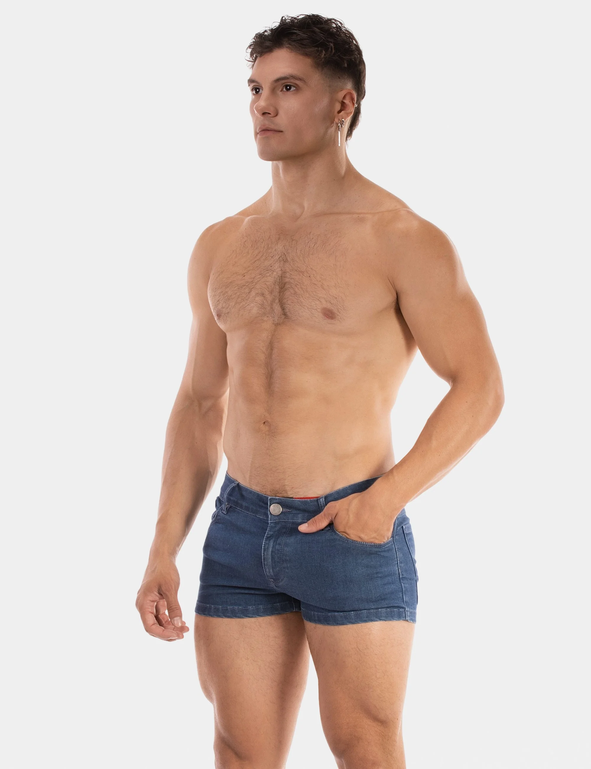 5 Pocket 9' Denim Short Tyler - Lightblue
