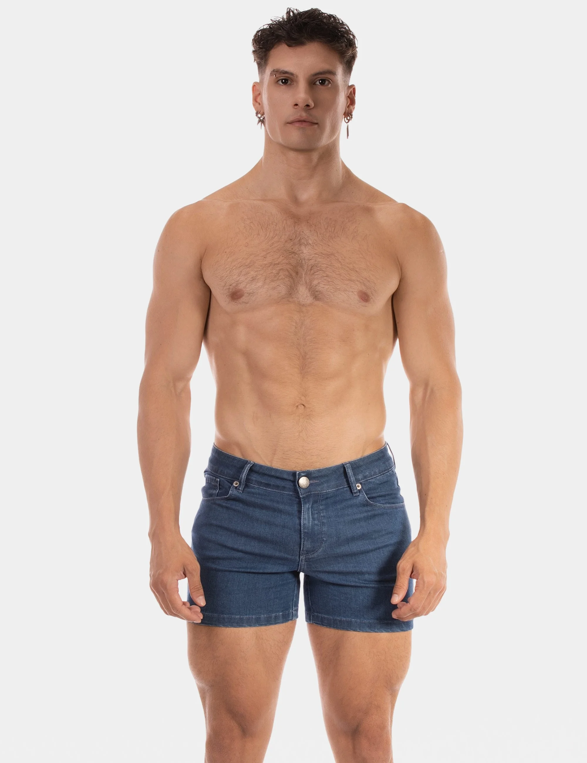 5 Pocket 11' Denim Short Jack - Lightblue