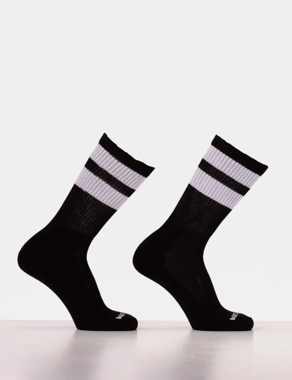 Gym Socks - Black-White