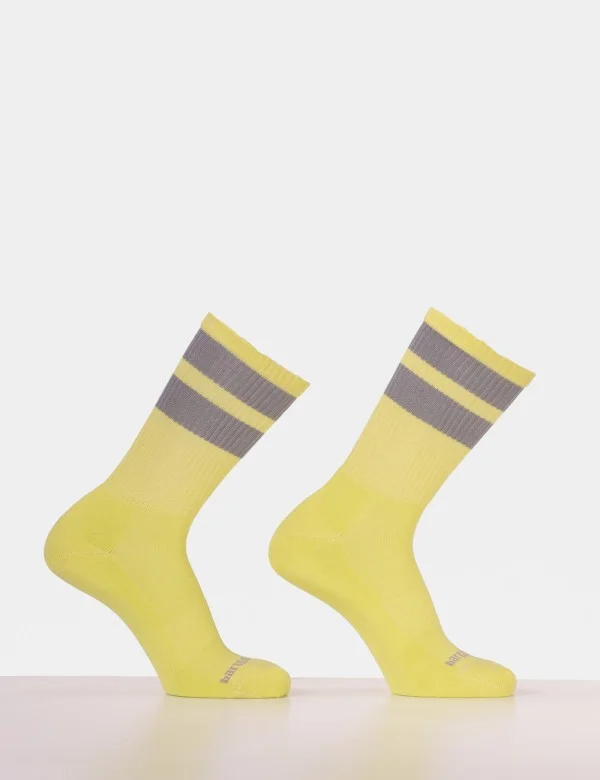 Gym Socks - Neongreen-Grey