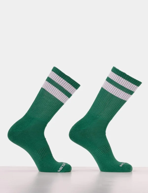 Gym Socks - Army-White