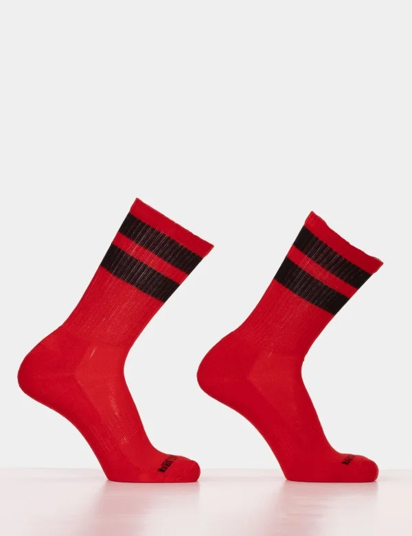 Gym Socks - Red-Black