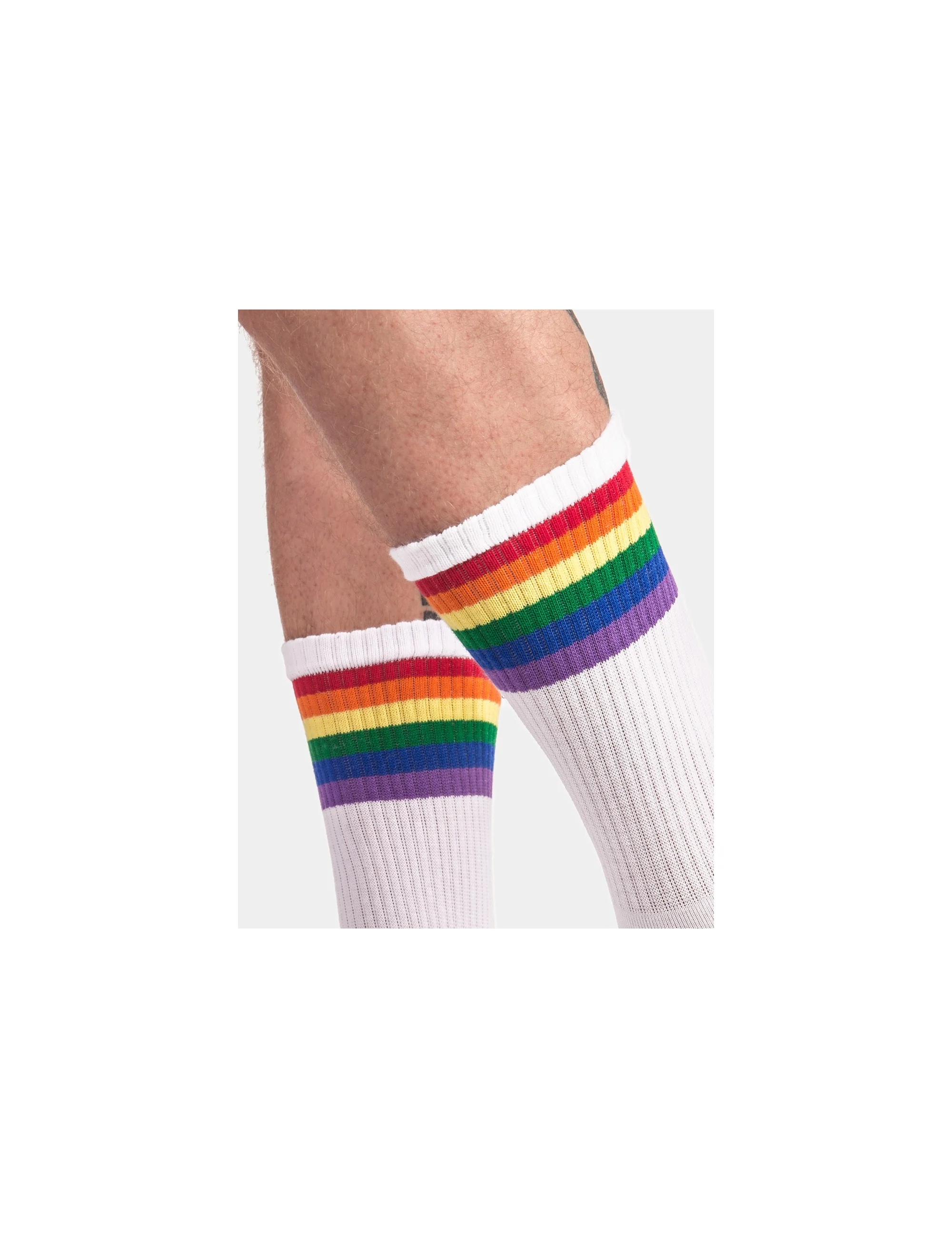 Barcode Pride Gym Socks - White