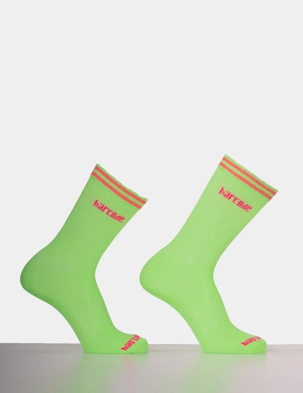 Festival Socks - Neongreen-Pink