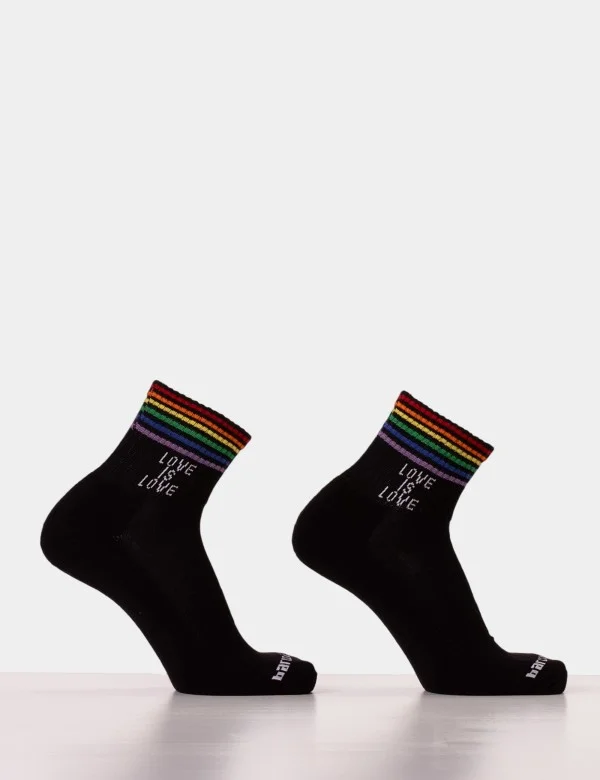 Half Fetish Socks Love is Love - Black