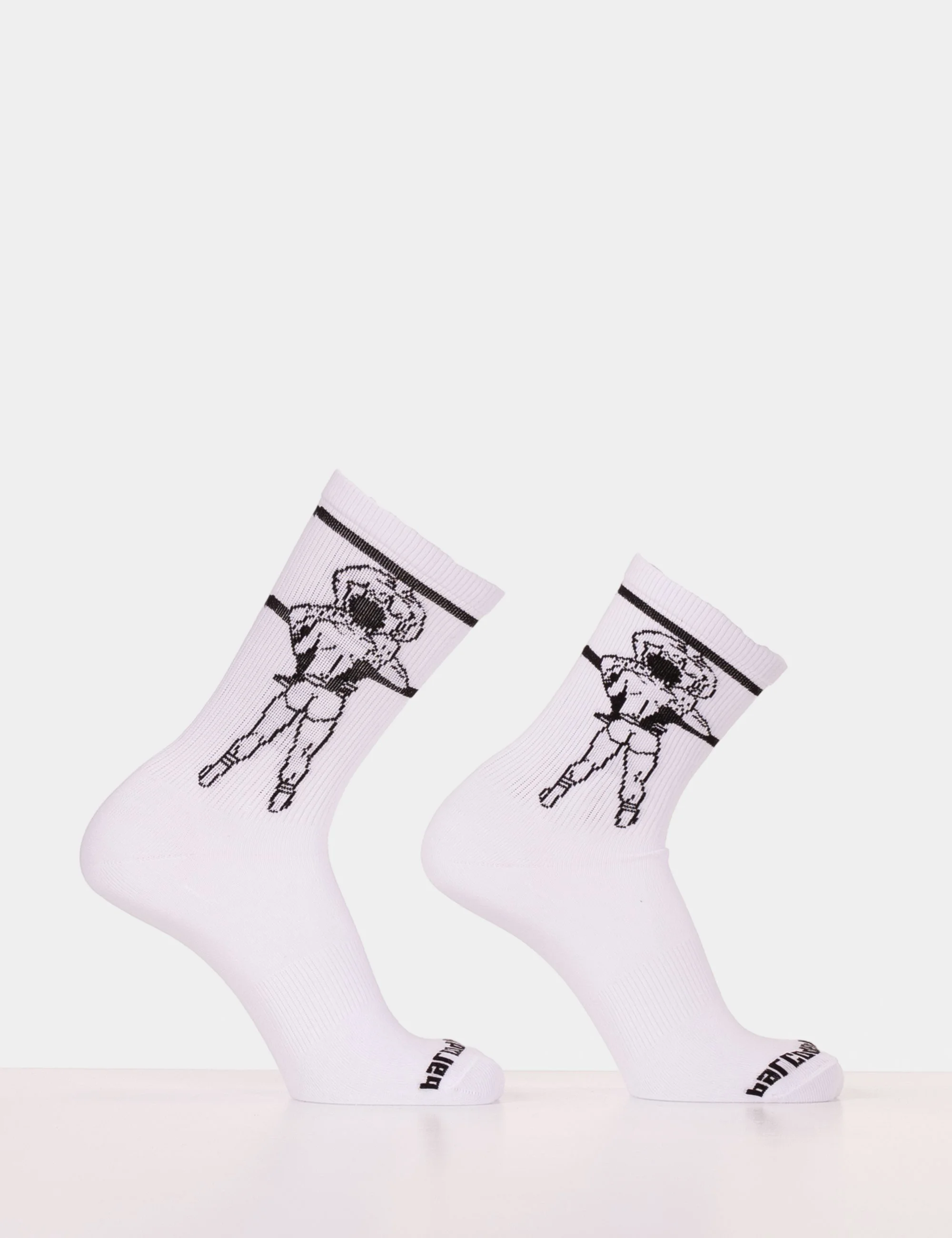 Fun Socks Blowjob - White-Black