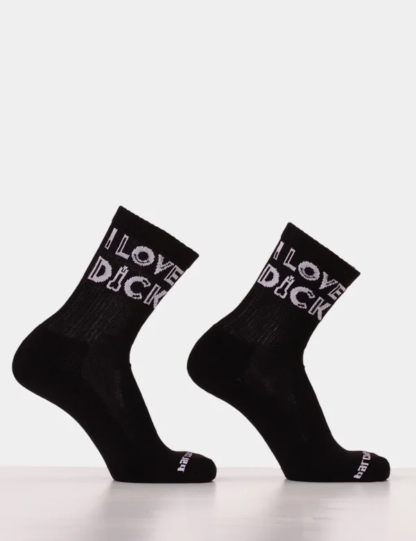 Fun Socks I Love Dick - Black-White