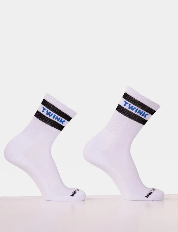 Fetish Half Socks Twink - White-Black