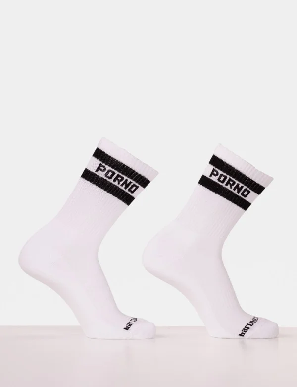 Half Fetish Socks Porno - White-Black