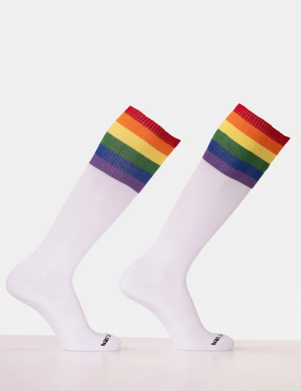 Barcode Pride Football Socks - White
