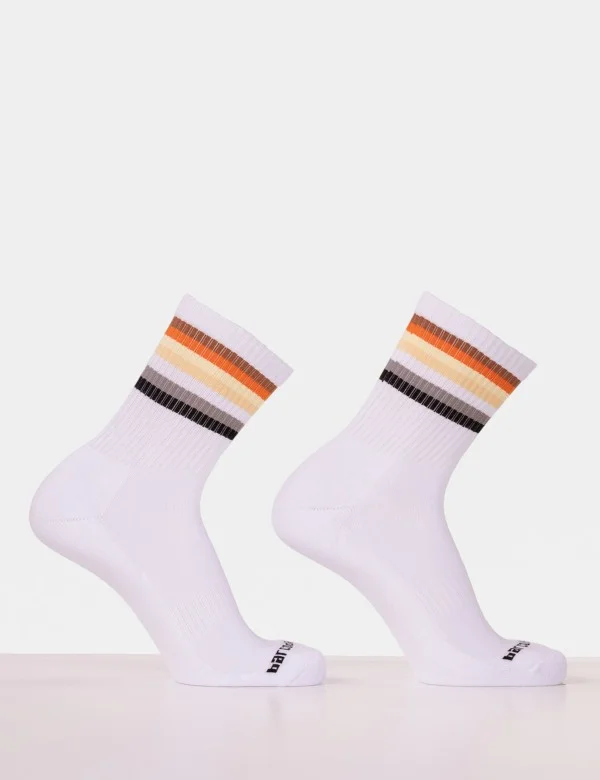 Half Socks Bear - Brown-Yellow-White-Black