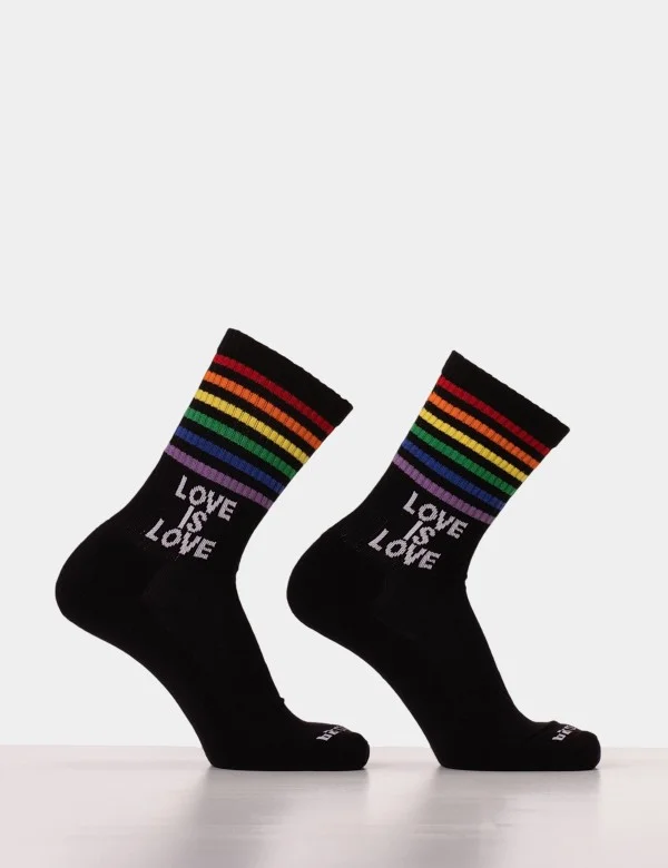 Gym Socks Love is Love - Black