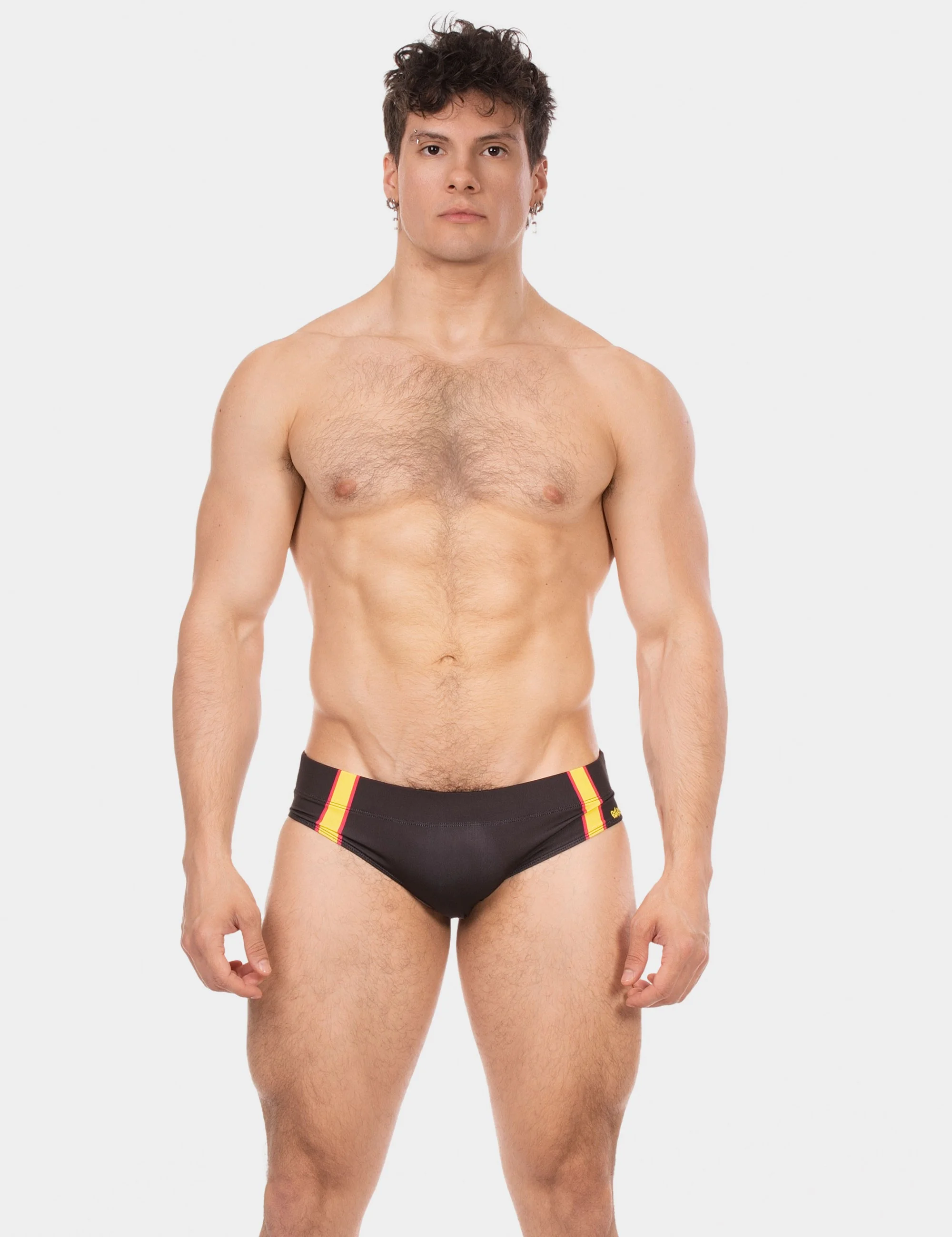 Swim Brief Slut - Black-Yellow