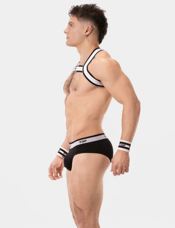 Harness Top - White-Black