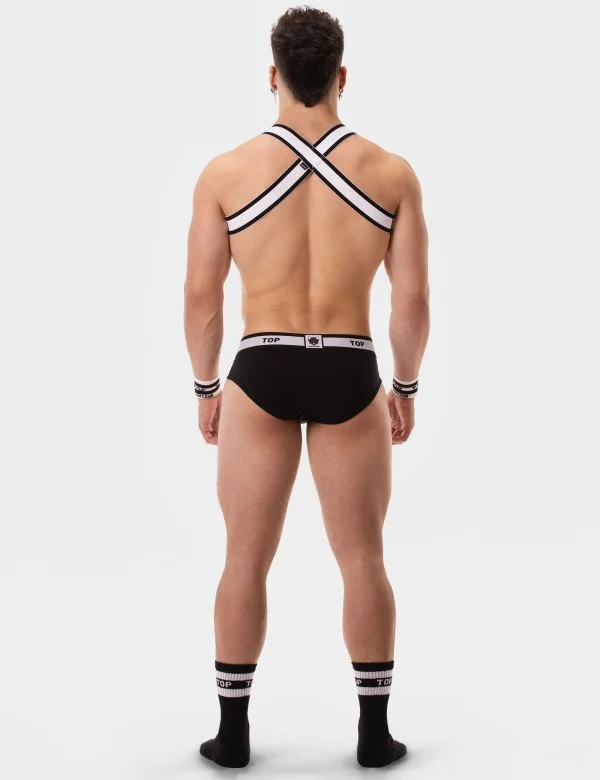 Harness Top - White-Black