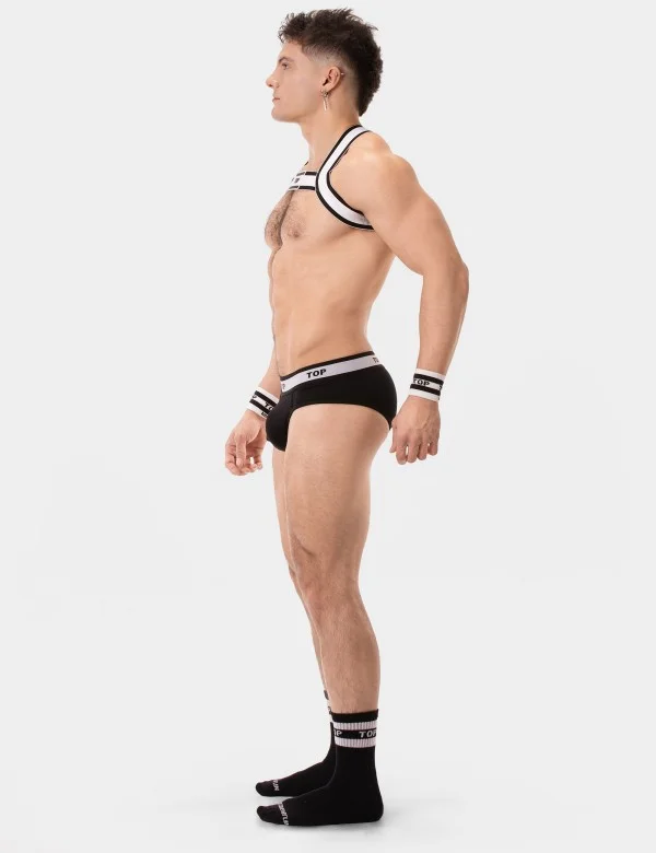 Harness Top - White-Black