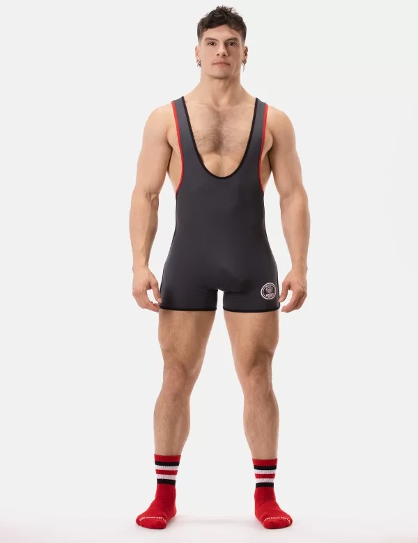 Singlet Allan - Titanium-Black-Red