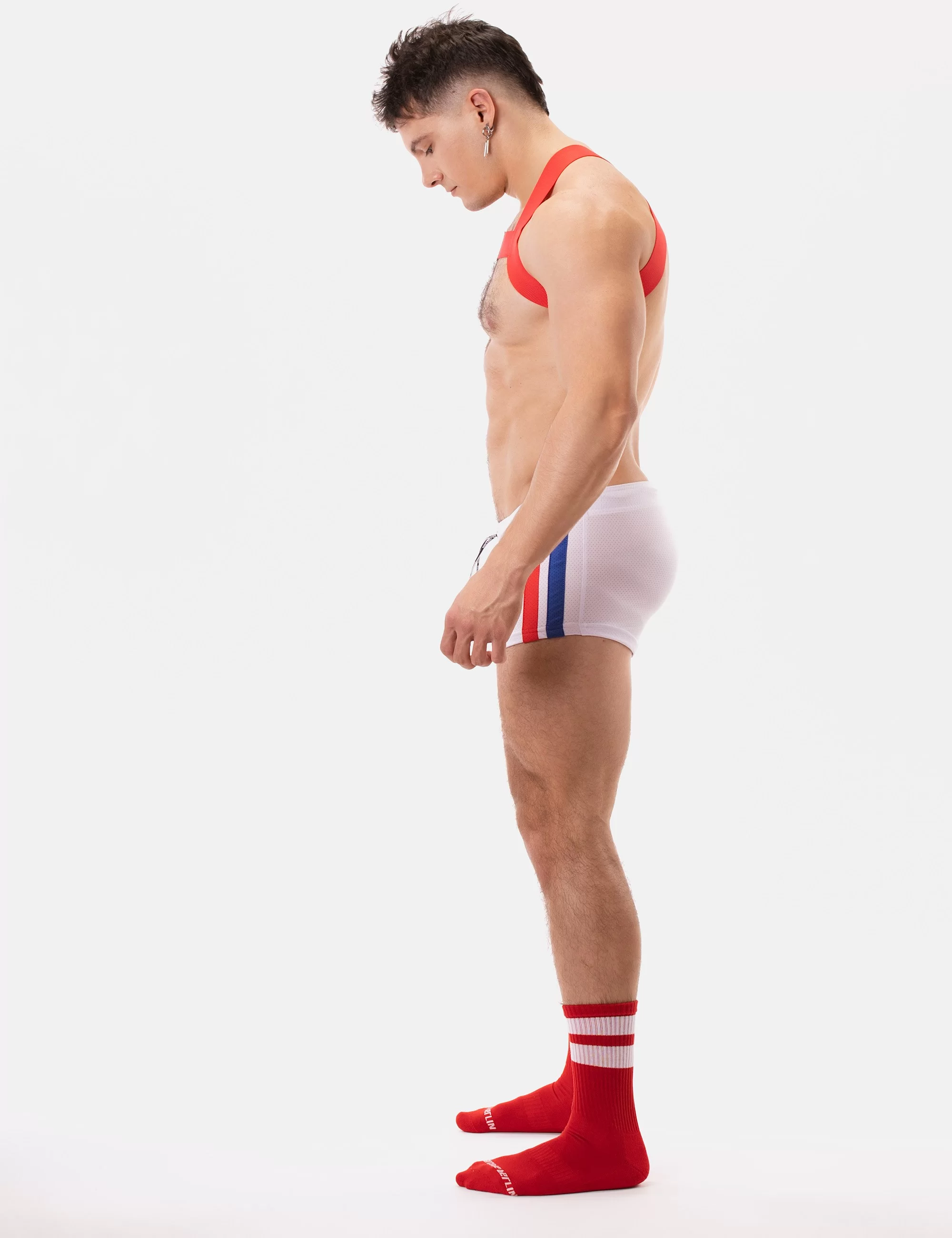 Short Timur - White-Red-Royal