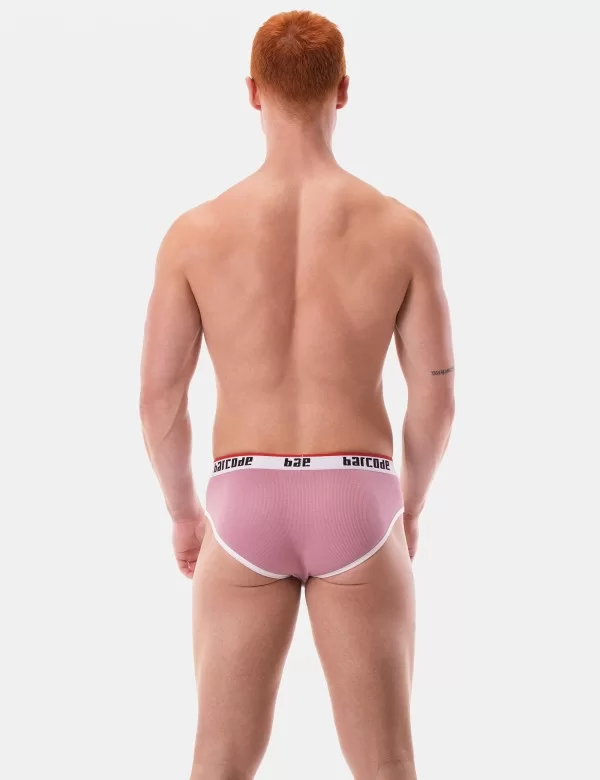 Brief Kai - Brownishpurple-White