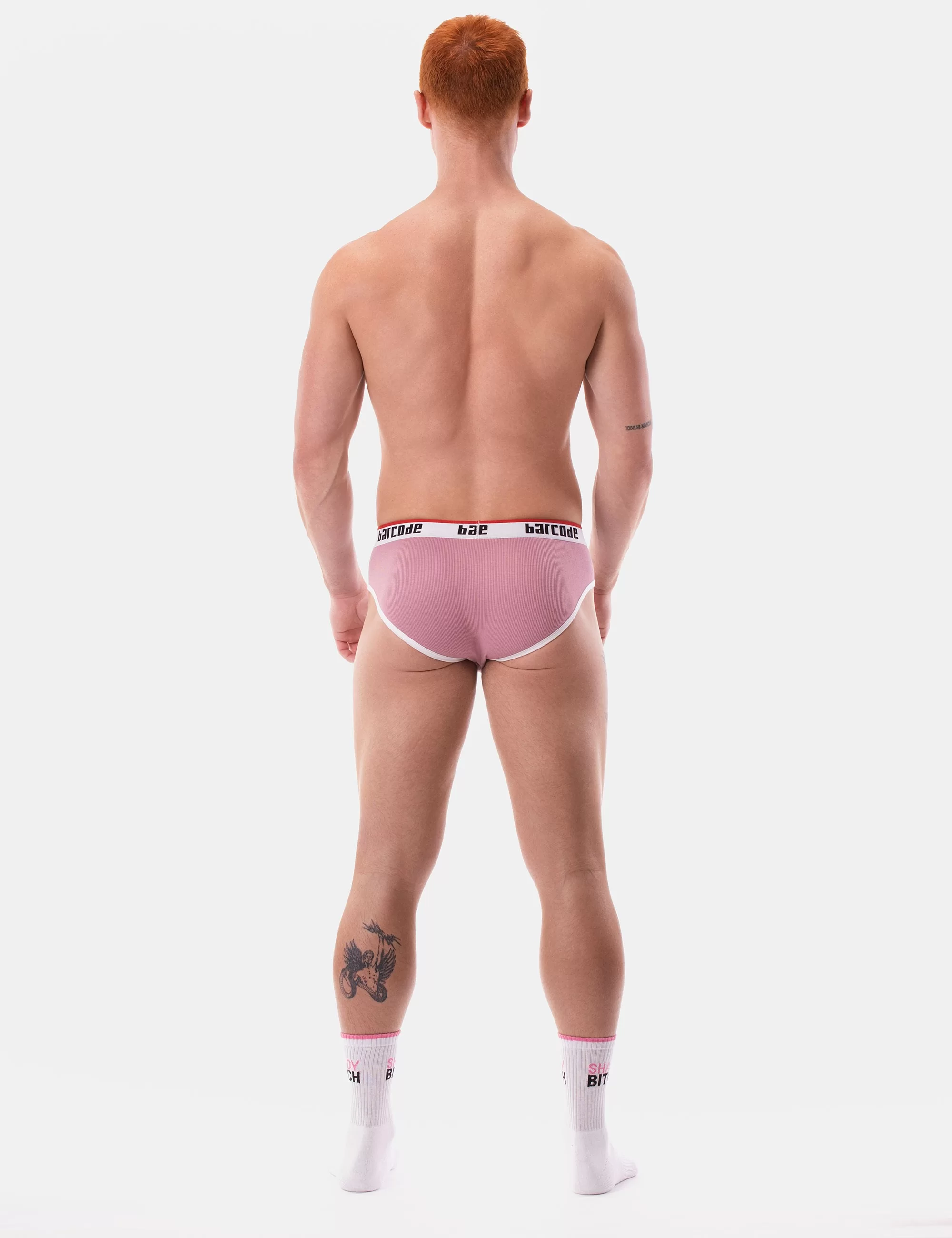 Brief Kai - Brownishpurple-White
