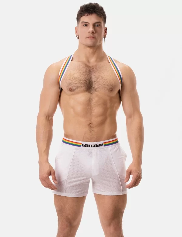 Barcode Pride Short - White