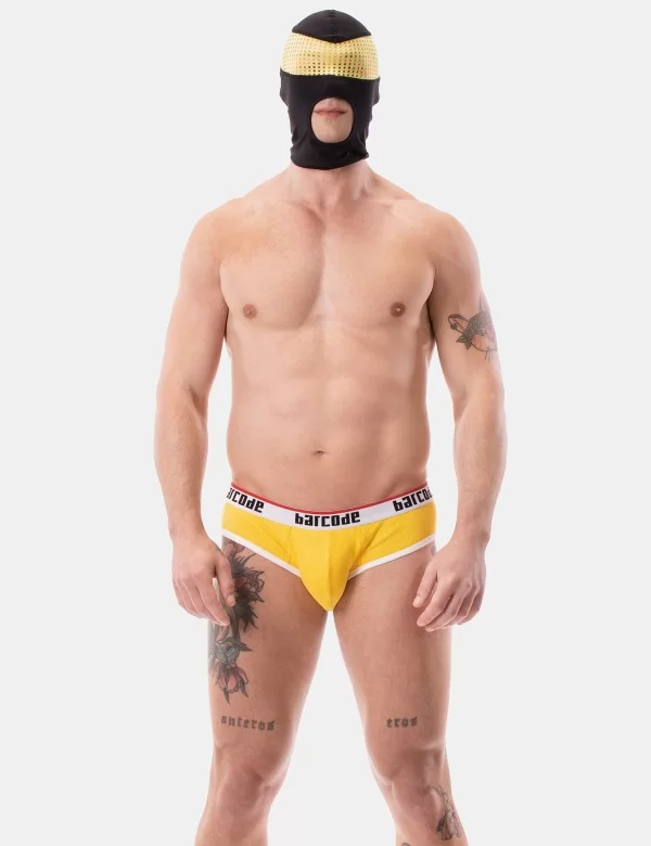 Mesh Eye Hood Troy - Black-Yellow