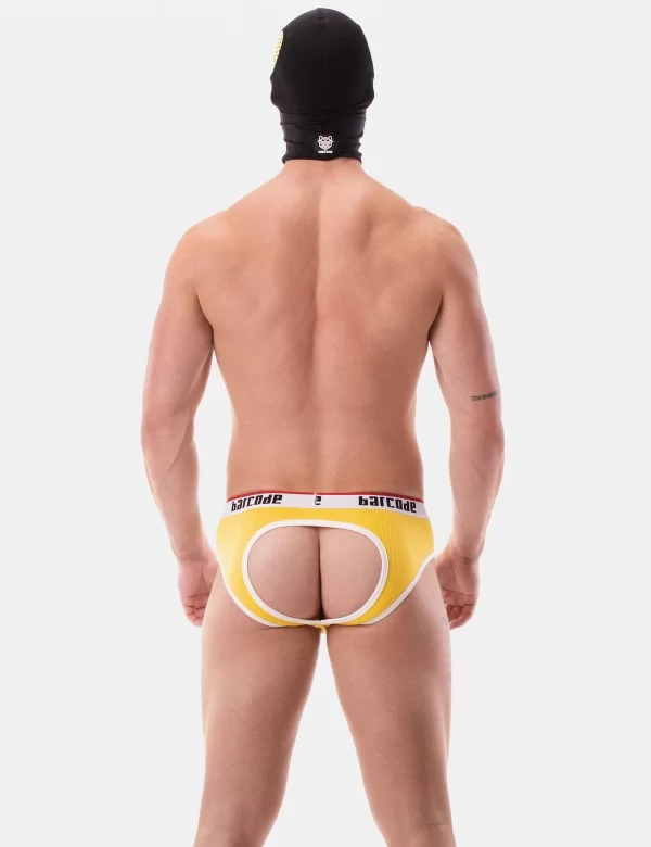 Mesh Eye Hood Troy - Black-Yellow