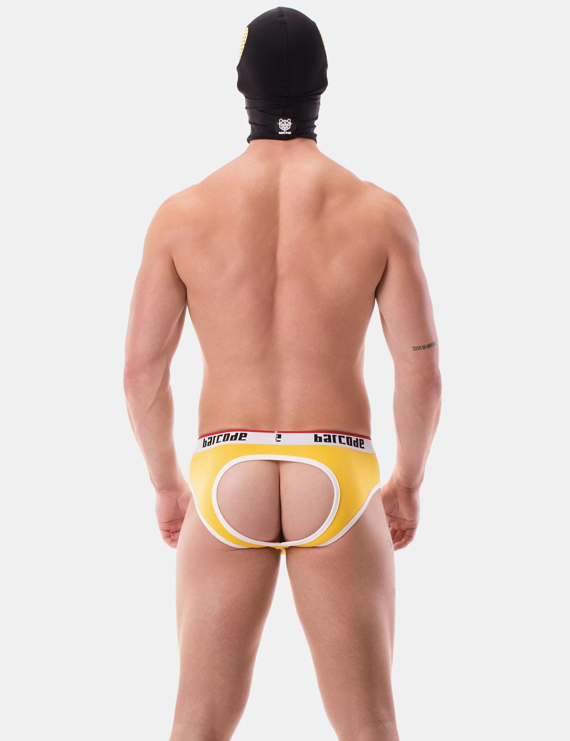 Mesh Eye Hood Troy - Black-Yellow Mesh Eye Hood Troy - Black-Yellow